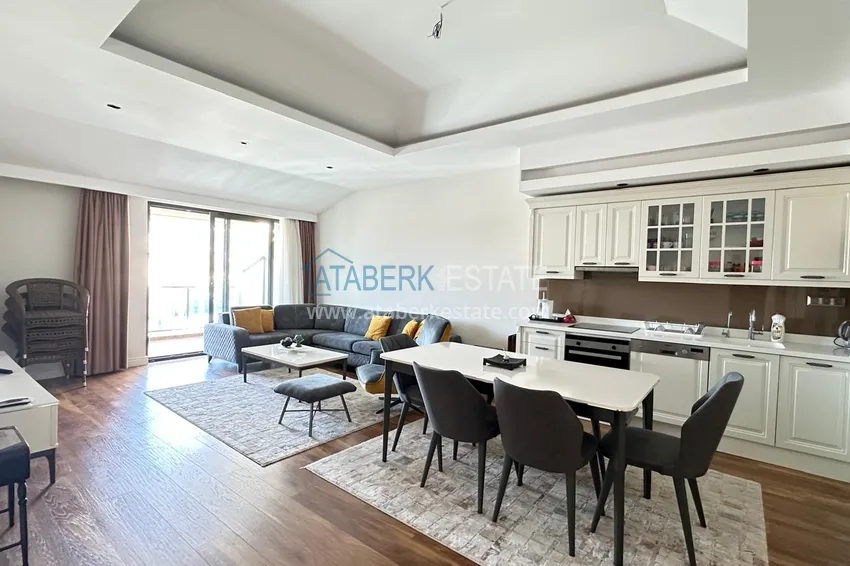 Purchase  Furnished 2+1 penthouse with sea view - Alanya, Kestel, first coastline 3 