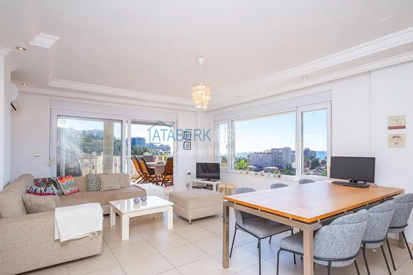 Purchase Two-level apartment in Konakli with furniture and sea view - suitable for a residence permit 3 