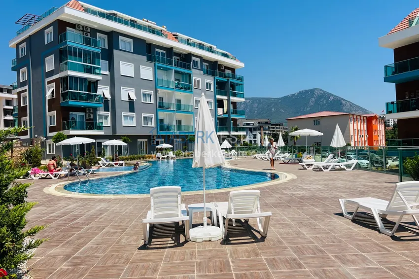 Furnished apartment in a comfort segment residence — Alanya, Oba district 8 