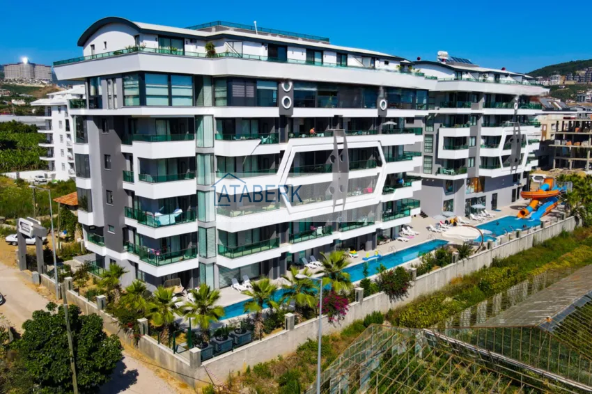 2+1 apartment in a new residential complex with a private beach. Kargicak District, Alanya 4 