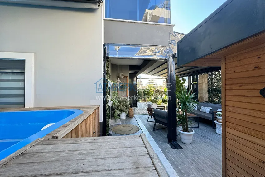 Purchase  Garden duplex in Alanya — Oba district, with furniture, private area and swimming pool 4 