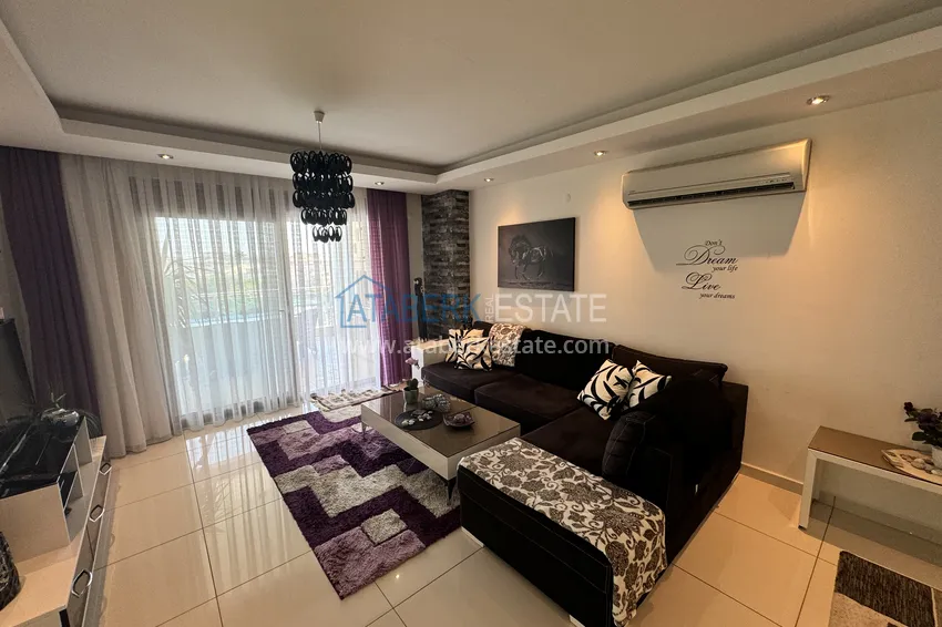 Purchase Furnished 2+1 apartment in a prestigious complex in Alanya, Cikcilli — suitable for a residence permit 6 