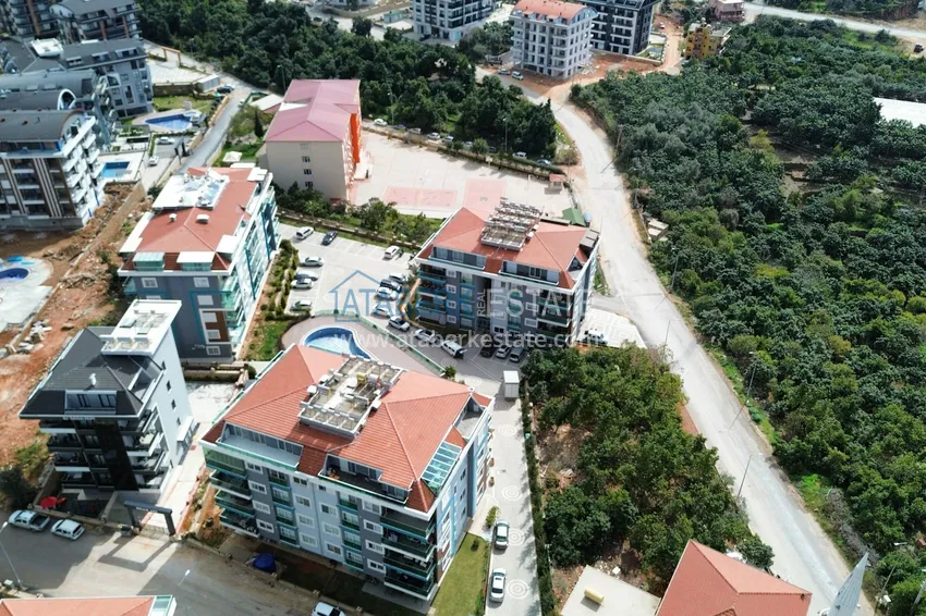 Furnished apartment in a comfort segment residence — Alanya, Oba district 4 