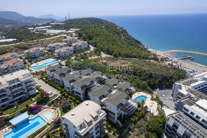 Panoramic penthouse duplex 4+1 with installments - Alanya, Konakli district. Suitable for a residence permit 4 