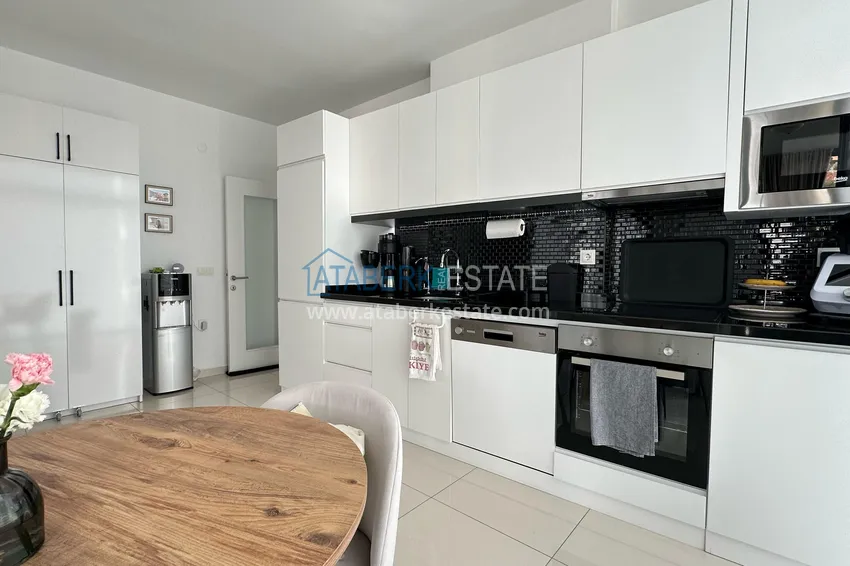 Purchase  3+1 linear apartment with furniture in an elite residence — Alanya, Kestel district  6 