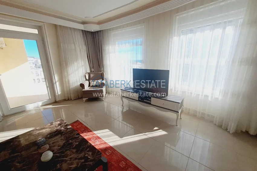 Purchase  Two-bedroom apartment with furniture and sea view — Alanya, Mahmutlar, Tuesday Market District 5 