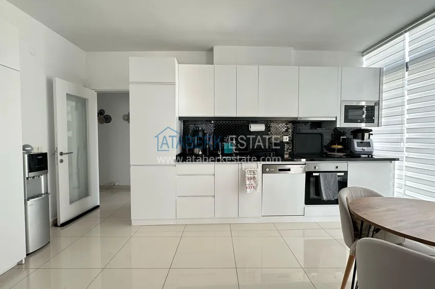Purchase  3+1 linear apartment with furniture in an elite residence — Alanya, Kestel district  8 