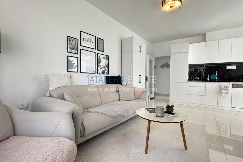 Purchase  3+1 linear apartment with furniture in an elite residence — Alanya, Kestel district  9 