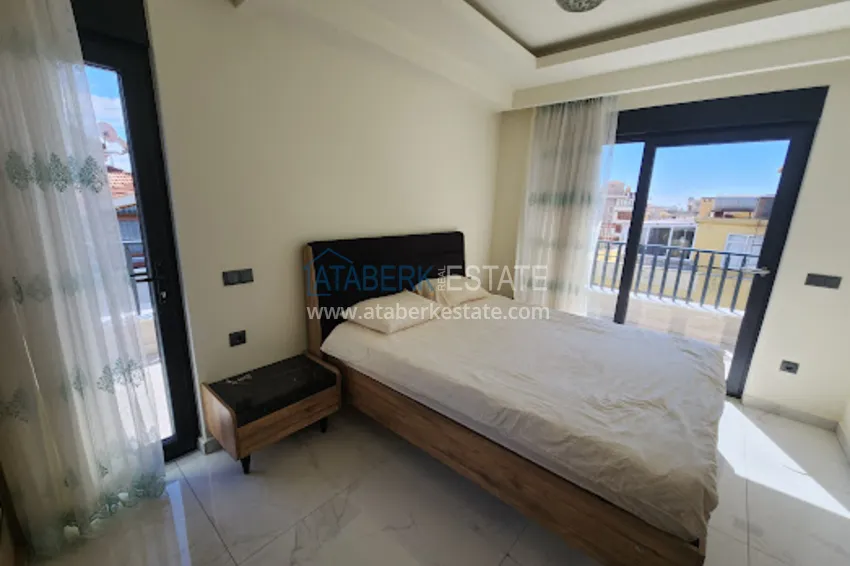 Purchase  Furnished duplex penthouse just 200 meters from Cleopatra Beach — Alanya Center 6 