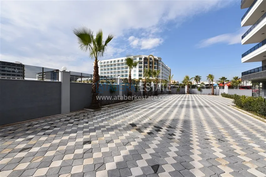 Furnished 2+1 garden duplexes in a complex with infrastructure, Kargicak 7 