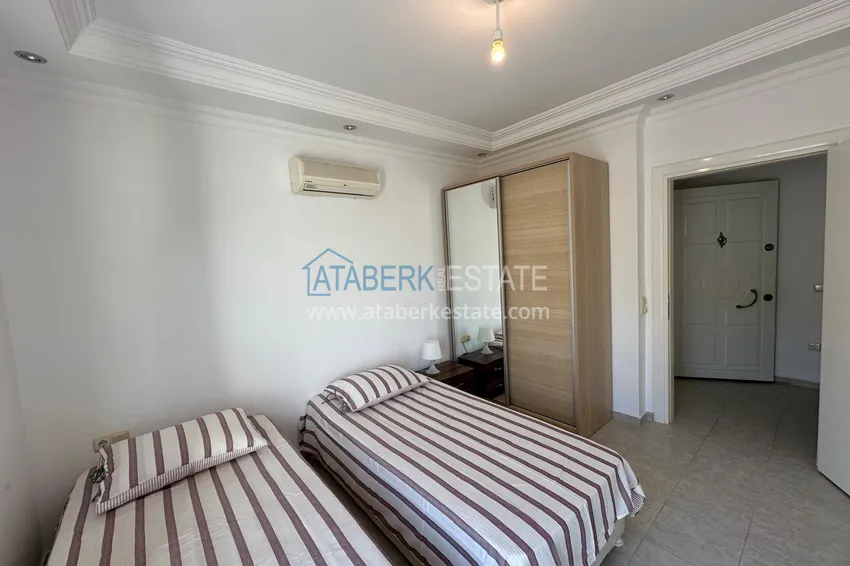 Purchase  Furnished 2+1 apartment with sea view, suitable for a residence permit - Alanya center, Cleopatra beach area 7 