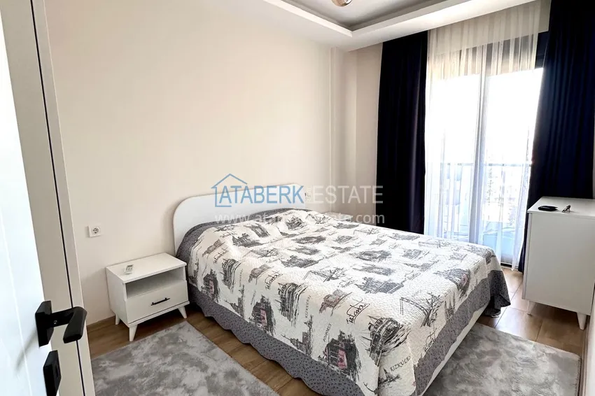 Purchase 1+1 apartment with new furniture and a glazed balcony in a new building — Alanya, Upper Oba district 7 