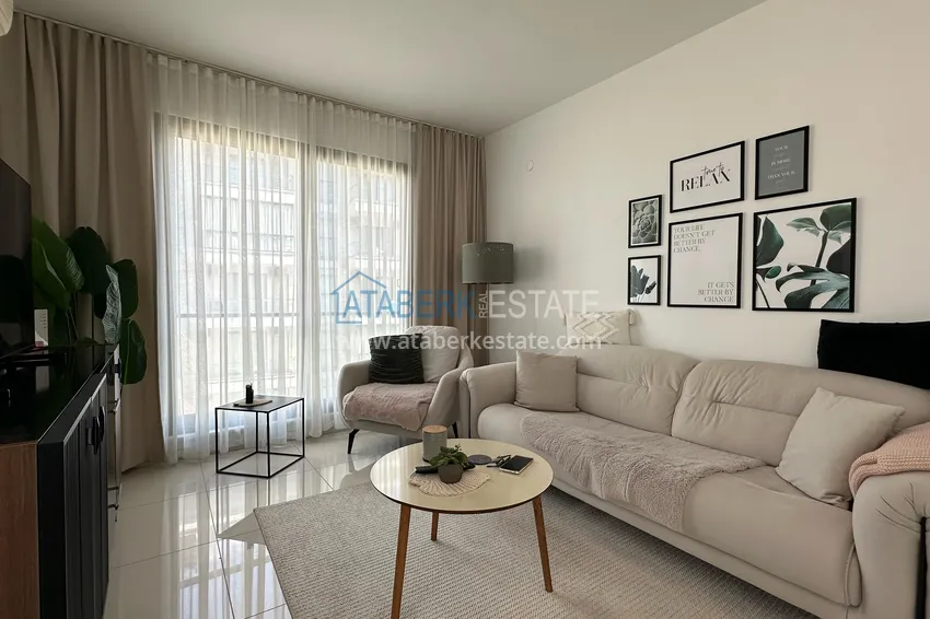Purchase  3+1 linear apartment with furniture in an elite residence — Alanya, Kestel district  12 