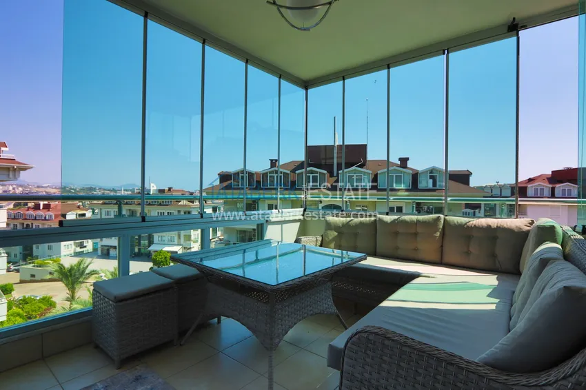 Purchase  Two-bedroom apartment with furniture and glazed balconies in Alanya, Cikcilli district - suitable for a residence permit 8 