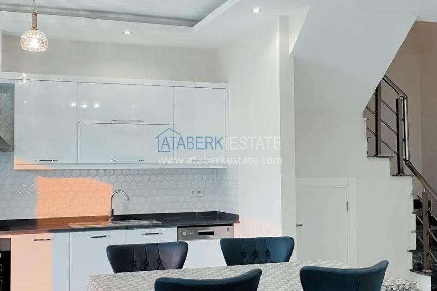 Purchase Garden duplex with a modern interior in a complex with infrastructure - Kargicak, Alanya 9 