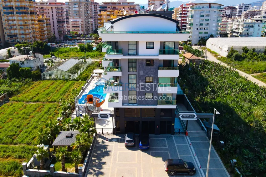 2+1 apartment in a new residential complex with a private beach. Kargicak District, Alanya 9 