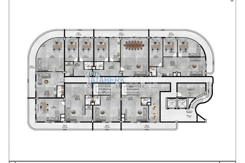 Buy cheap Commercial real estate under construction in Alanya, Avsallar district is a profitable investment 2 