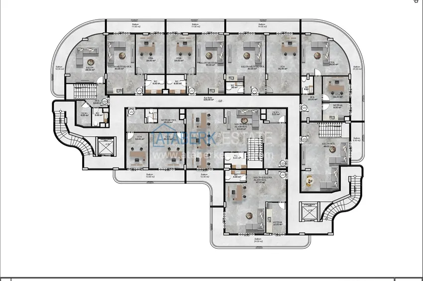 Buy cheap Commercial real estate under construction in Alanya, Avsallar district is a profitable investment 5 