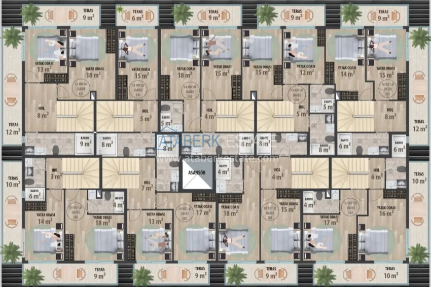 Buy cheap A new architectural masterpiece on the coast of Alanya, Turkler district — an investment project with villas and apartments 3 