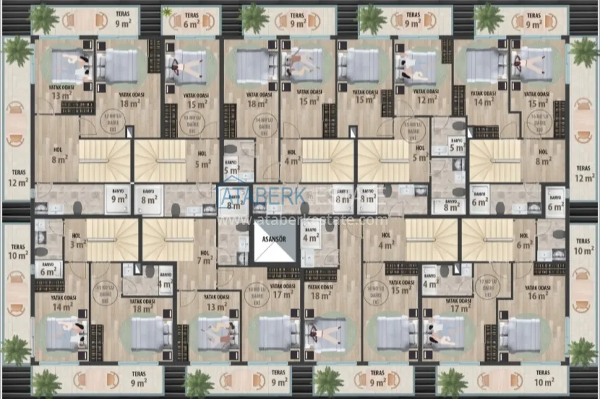 Buy cheap A new architectural masterpiece on the coast of Alanya, Turkler district — an investment project with villas and apartments 5 