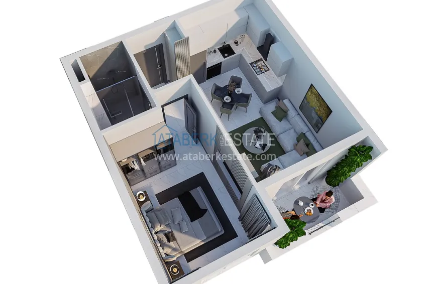 Buy cheap Investment project with guaranteed rent in Payallar, Alanya — apartments with the possibility of obtaining a residence permit and citizenship 1 