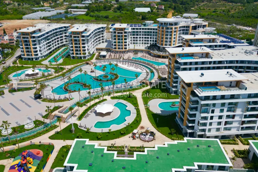 1+1 apartment for rent in the five-star Turkler resort, Alanya (no pets) E62 3