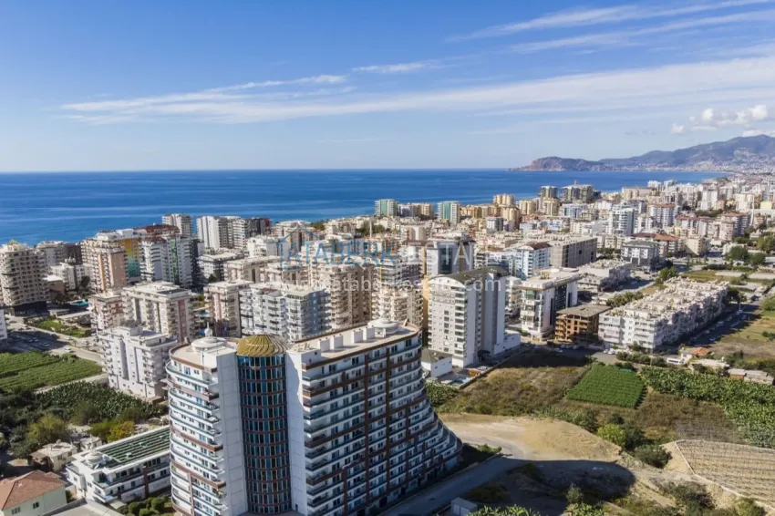 Furnished penthouse studio with mountain views in Mahmutlar, Alanya 1 