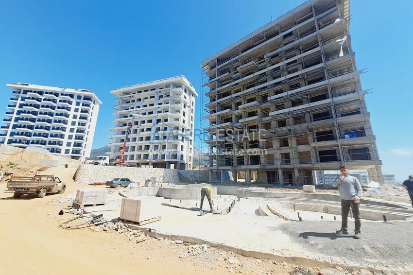 Photo -  1+1 apartment from an investor in a complex under construction — Alanya, Kestel district 1 