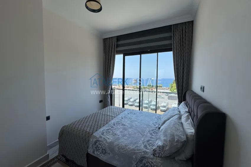 Purchase One bedroom apartment with furniture and sea view at a bargain price — Kargicak, Alanya 11 