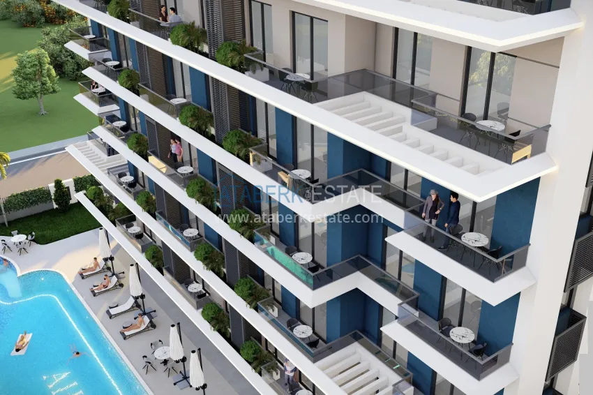 New off-plan project in Avsallar: a residential complex with original architecture 12 