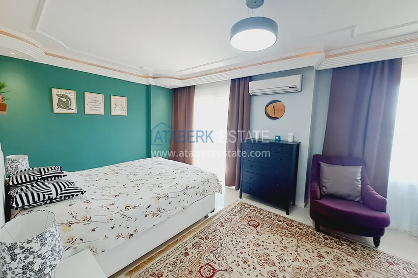 Purchase  3+1 duplex with furniture in a comfortable complex — Alanya, Oba district 10 