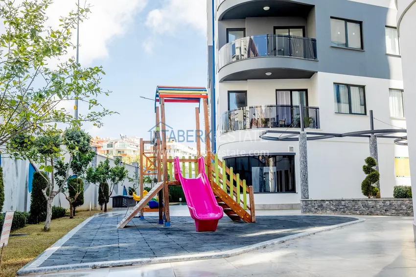 Furnished 2+1 apartment in a comfort-class complex — Alanya center, Cleopatra beach area 14