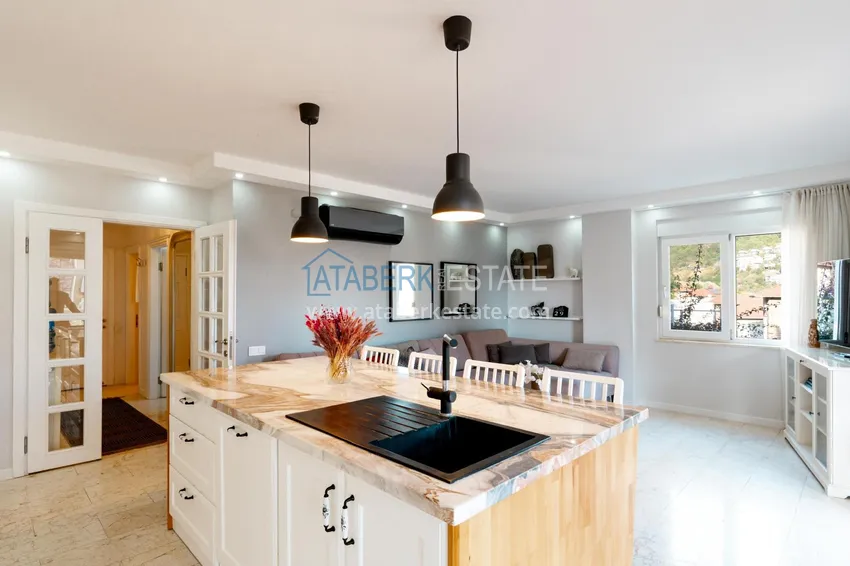 Purchase  Furnished 3+1 villa in Alanya, with spectacular panoramic views — Tepe mountain area 10 