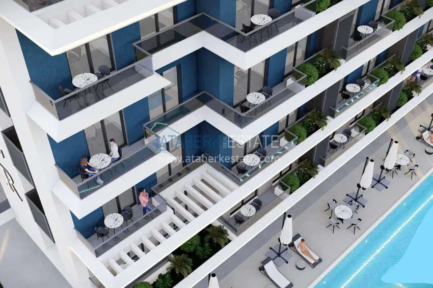 New off-plan project in Avsallar: a residential complex with original architecture 13 