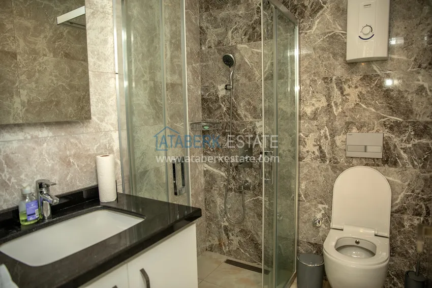 Purchase Furnished 2+1 apartment in a comfort-class complex — Alanya center, Cleopatra beach area 12