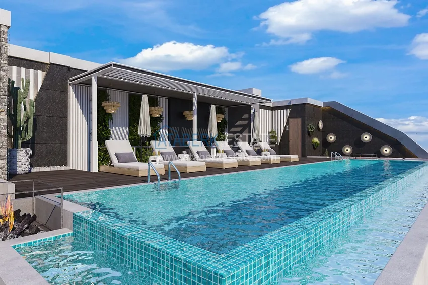 1+1 apartment from an investor in a complex under construction — Alanya, Kestel district 12 