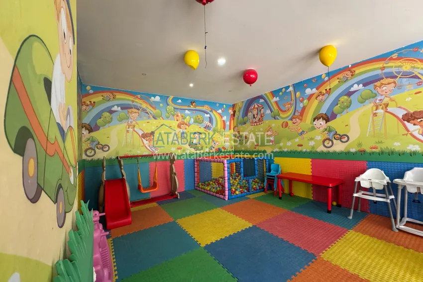 2+1 duplex with furniture and mountain views in a young modern complex, Oba district — Alanya 15