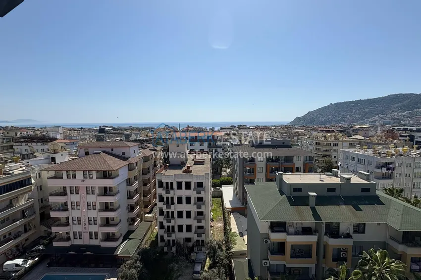 Purchase  1+1 apartment with sea and fortress views - Alanya center  12 