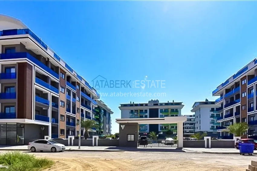 Apartment 1+1 with sea view in a prestigious complex — Kargicak district, 200 meters from the sea 12 