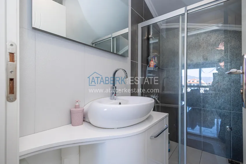 Purchase  Furnished duplex penthouse with mountain views — Alanya, Kestel district 13 