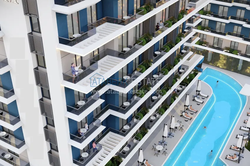 New off-plan project in Avsallar: a residential complex with original architecture 14 