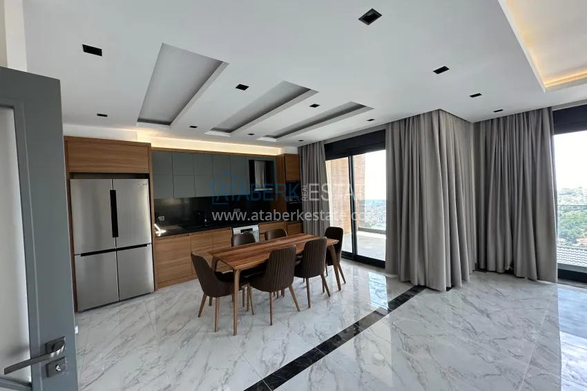 Purchase Luxurious penthouse duplex with panoramic views in a prestigious complex — Tepe, Alanya Center 8