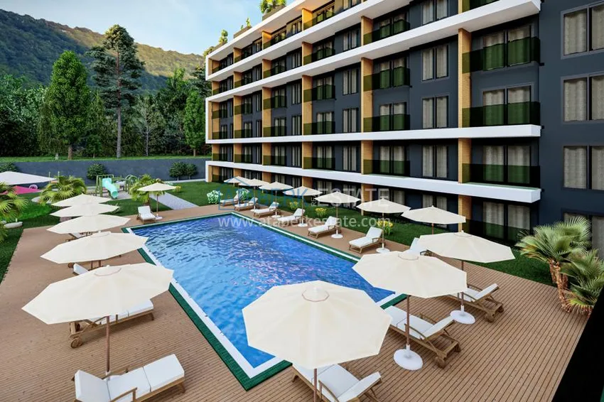 Apartment 1+1 in a complex with a hotel concept — Antalya, Altintash district 12 