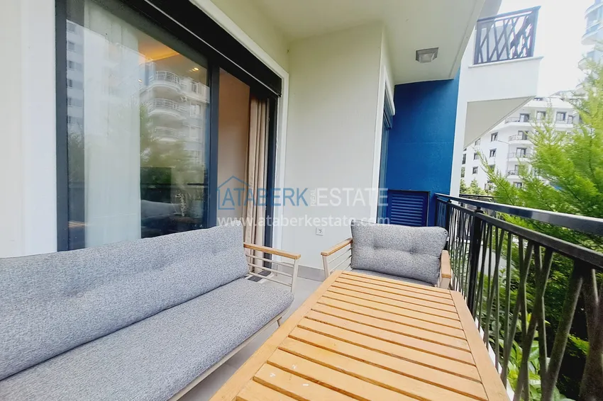 Purchase Turnkey 1+1 apartment with garden view in a hotel-type complex — Alanya, Mahmutlar district 12 