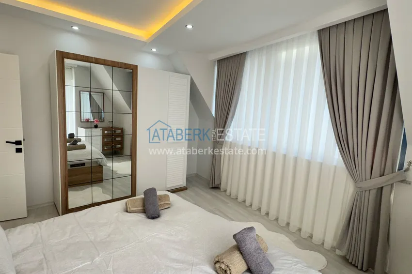 Purchase Furnished 3+1 duplex in a cozy residential complex - Mahmutlar, Alanya 15 