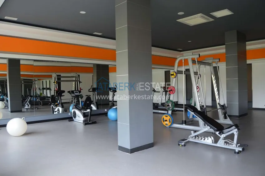 Turnkey 1+1 apartment with a glazed balcony in a complex with a private beach — Avsallar, Alanya 21 