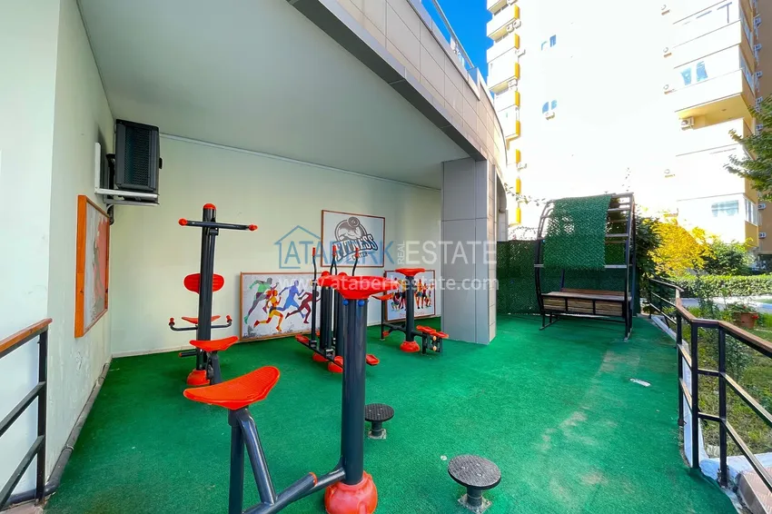 Apartment 1+1 with furniture, sea view and glazed balcony - Alanya, Mahmutlar district 14 