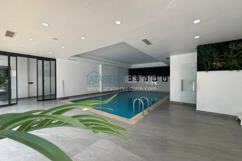 Newly furnished apartment with a glazed balcony in a modern complex - Oba district, Alanya 17 