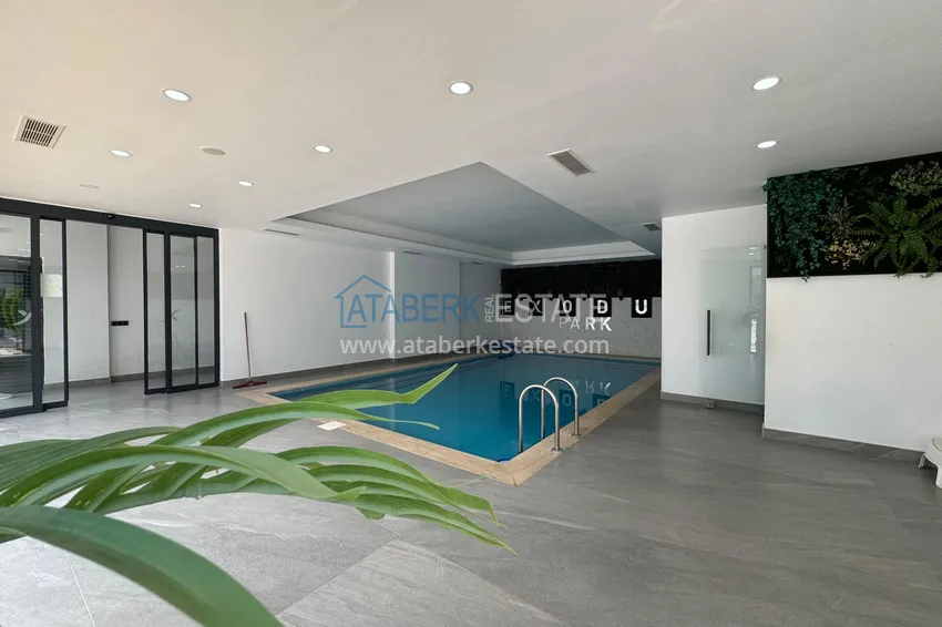 2+1 duplex with furniture and mountain views in a young modern complex, Oba district — Alanya 17