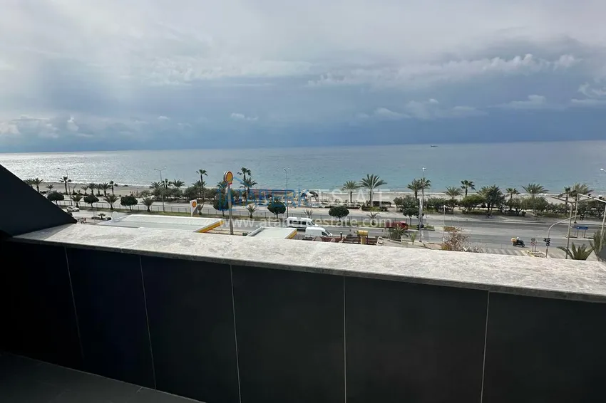 Duplex penthouse with sea view — a new boutique complex on the beachfront in the Kestel area 3